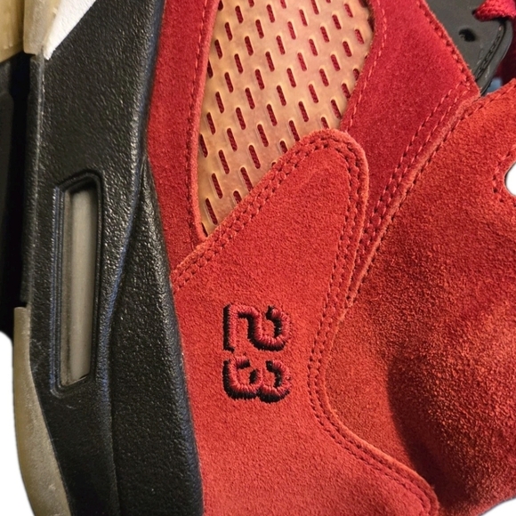 2009 Nike Air Jordan 5 Retro DMP "Raging Bull Red Suede"  136027-601 US Sz 10.5. - Picture 3 of 16